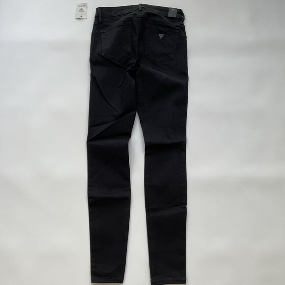 Guess Women’s Curve X Super Stretch Skinny Jeans In Black Mid Rise Size 27 - Picture 7 of 10